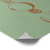 Crane Pop Art Poster (Ecke)