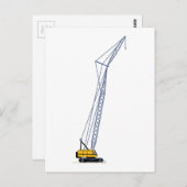 Crane Postkarte (Vorne/Hinten)