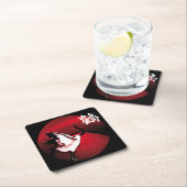 Crane Rechteckiger Pappuntersetzer (Vor Ort)