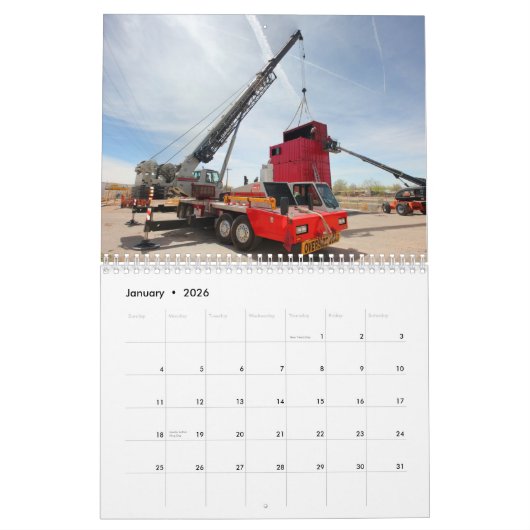 Crane Service, Inc-Kalender 2012 Kalender (Jan 2026)