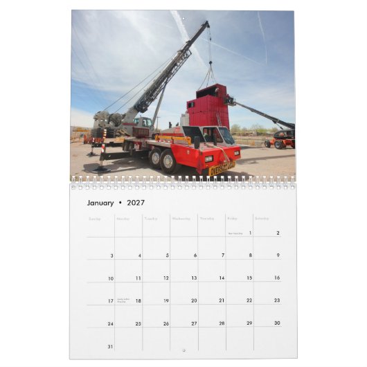 Crane Service, Inc-Kalender 2012 Kalender (Jan 2027)