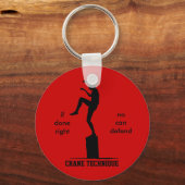 Crane Technique - Karate Kid No Can Defend Schlüsselanhänger (Vorderseite)