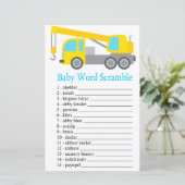 Crane Truck Baby Wortspiel (Stehend Vorderseite)
