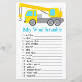 Crane Truck Baby Wortspiel (Vorderseite)
