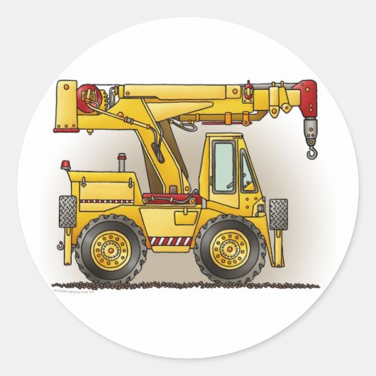 Crane Truck Kids Sticker (Vorderseite)