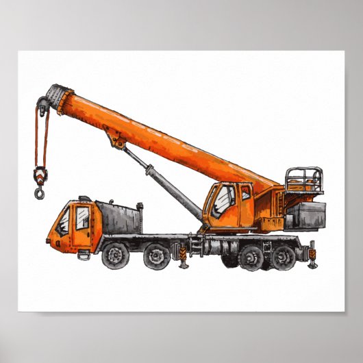 Crane Truck Poster (Vorne)