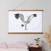 Crane Wandteppich Mit Holzrahmen (Schlafzimmer)