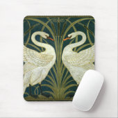 Cranes Art Nouveau Swans Mousepad (Mit Mouse)