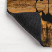Cranes Silhouette vom Sonnenuntergang Mousepad (Ecke)