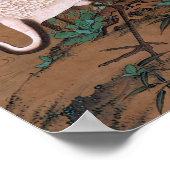 Cranes, Watanabe Shuseki, japanische Kunst Poster (Ecke)