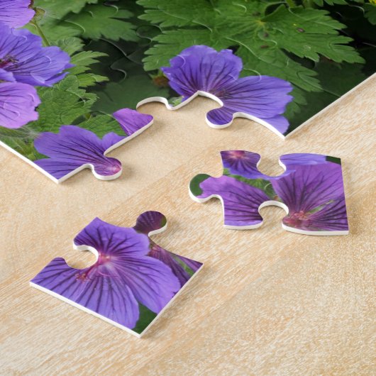 Cranesbill Geranium Floral Jigsaw Puzzle (Seite)