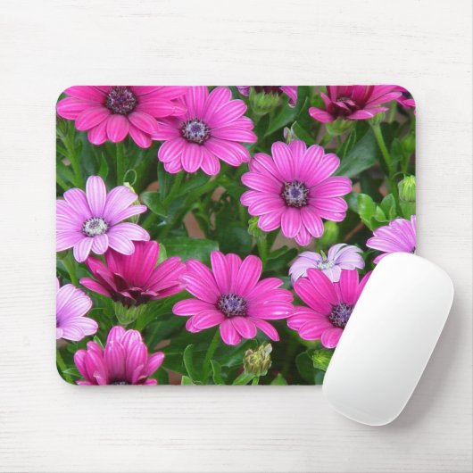 Cranesbill Pelargonie (rosa Blumen) Mousepad (Mit Mouse)