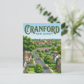 Cranford New Jersey Postkarte (Stehend Vorderseite)
