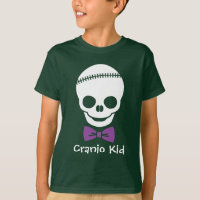 Cranio Kid Boy Skull mit Lila Bowtie