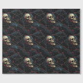 Cranium Canopy Halloween Wrapping Paper Geschenkpapier (Flach)