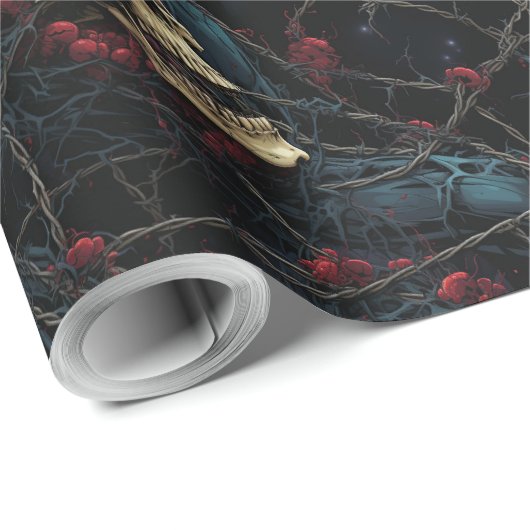Cranium Canopy Halloween Wrapping Paper Geschenkpapier (Rolleneckpunkt)