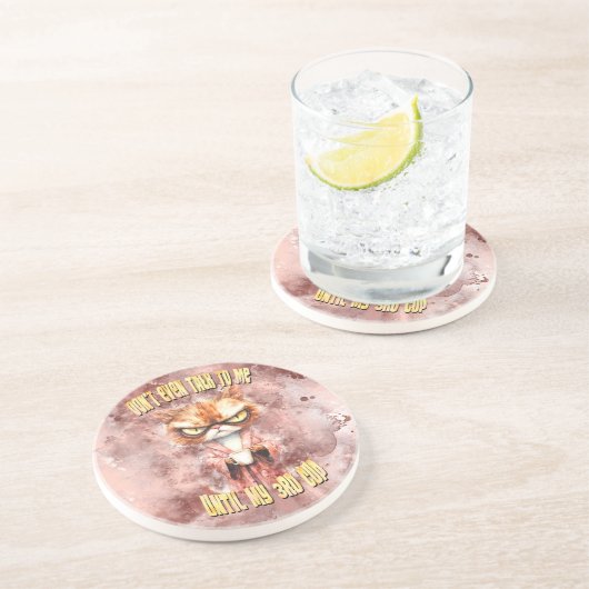 Cranka mit Kaffee Getränkeuntersetzer (Seite)