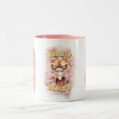 Cranka mit Kaffee Zweifarbige Tasse (Mittel)