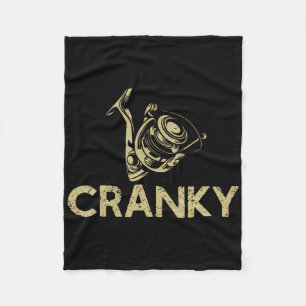Crankbait-Angelköder - Cranky Lustige Geschenkidee Fleecedecke