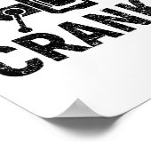 Crankit Angelköder - Cranky Lustige Geschenkideen Poster (Ecke)