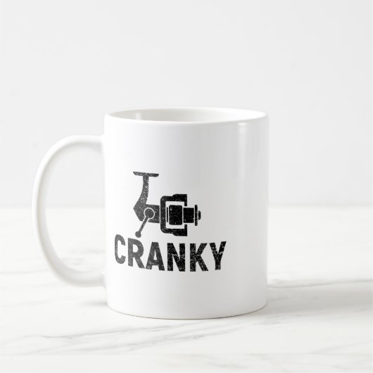 Crankit Angelköder - Verrückte Lustige Geschenkide Kaffeetasse (Links)