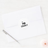 Crankit Angelköder - Verrückte Lustige Geschenkide Runder Aufkleber (Umschlag)