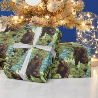 Cranky Bigfoot Deep in den Wäldern Geschenkpapier