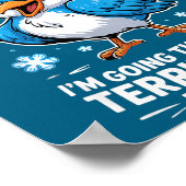 Cranky Bird Terrible 90s Funny Quote Design  Poster (Ecke)