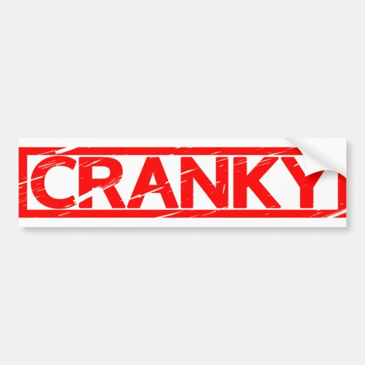 Cranky Briefmarke Autoaufkleber (Vorne)