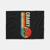 Cranky Car Engine Crankshaft Fathers Day Dad Men H Fleecedecke (Vorderseite (Horizontal))