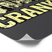 Cranky Car Engine Crankshaft Fathers Day Dad Men H Poster (Ecke)