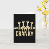 Cranky Car Engine Crankshaft Lover Mechanics Fathe Karte (Gelbe Blume)