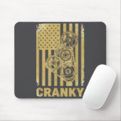 Cranky Car Engine Crankshaft Lover Mechanics Fathe Mousepad (Mit Mouse)