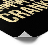 Cranky Car Engine Crankshaft Lover Mechanics Fathe Poster (Ecke)