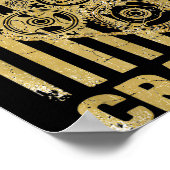 Cranky Car Engine Crankshaft Lover Mechanics Fathe Poster (Ecke)