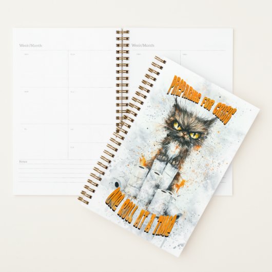 Cranky Cat Hoarding for a Crisis Planer (Anzeige)