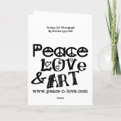 Cranky Cat Humors Geburtstagskarte Karte (Rückseite)