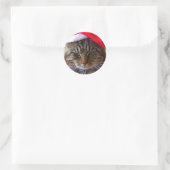 Cranky Christmas Cat Stickers (Tasche)