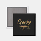 Cranky Fishing Magnet (Vorderseite/Rückseite)