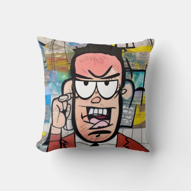 Cranky Man Kissen (Vorderseite)