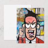 Cranky Man Mitteilungskarte (Vorne/Hinten)