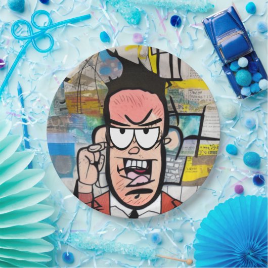 Cranky Man Pappteller (Party)