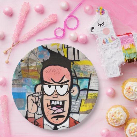 Cranky Man Pappteller (Party)