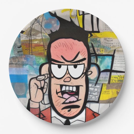 Cranky Man Pappteller (Vorderseite)