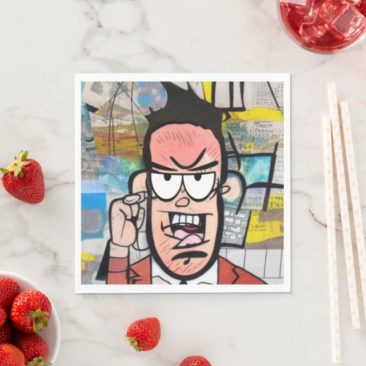 Cranky Man Serviette (Beispiel)