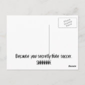 Cranky Mommy's Doubler Espresso Soccer Post-Card Postkarte (Rückseite)