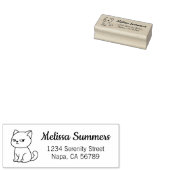 Cranky Moody Cat Return Address Gummistempel (Stempel)