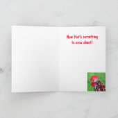 Cranky Rooster Geburtstagskarte Karte (Innenseite)