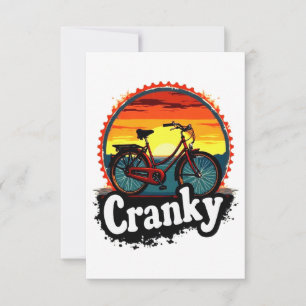 Cranky Sunset Bicycle T-Shirt - Energie für Ihren
