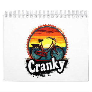 Cranky Sunset Bicycle T-Shirt - Energie für Ihren  Kalender